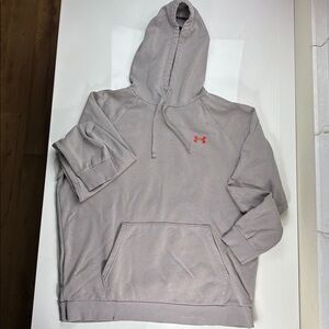 DOUBLE SIDED Under Armour Gray Hoodie Mountain Graphic